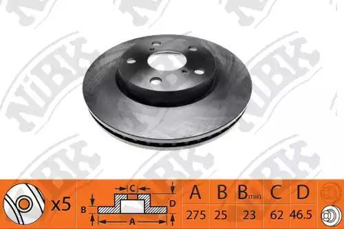 Toyota RAV4 диск тормозной передний RN1434 NIBK