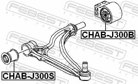 Chevrolet Orlando Сайлентблок переднего рычага передний CHABJ300S FEBEST