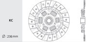 Toyota  диск сцепления TY18 VALEO PHC