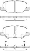 Mitsubishi OUTLANDER 12- мех. ручн., ASX 12-, MAZDA 6 12- мех. ручн. колодки зад JBP0371 JUST DRIVE