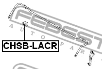 Chevrolet Lacetti/Gentra Втулка стабилизатора заднего сед\хэтч CHSB-LACR FEBEST