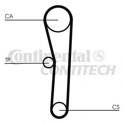 Mitsubishi 4G13, 4G18 109x25 ремень ГРМ CT1008 CONTITECH