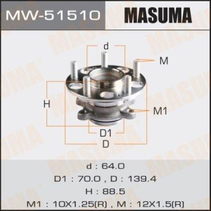 Honda Civic 4D 06- Ступица задняя MW-51510 MASUMA
