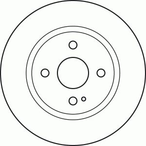 Mazda 2 07- Диск тормозной передний DF4966 TRW