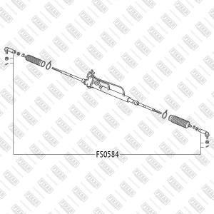 Nissan Almera Classic/N16, Maxima/Cefiro A32,33 наконечник рулевой  14 мм внутре FS0584 FIXAR
