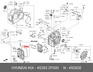 Прокладка поддона  АКПП 452822F000 HYUNDAI KIA
