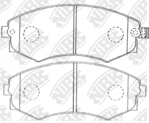 Nissan Prairie 88-95 колодки тормозные передние PN2245 NIBK