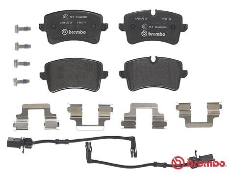 Porsche Macan тормозные колодки задние P85119 BREMBO