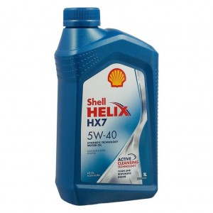 Масло моторное полусинтетическое SHELL HELIX HX7 5W40 1L 550021815 SHELL