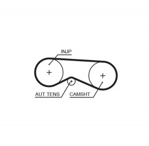 VW/AUDI 2.5TDI 97-05 ремень ТНВД (87х24) 5531XS GATES
