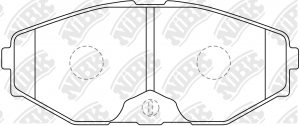 Nissan Maxima A32/33 00-05, Cefiro, Avenir 97-01 колодки передние PN2261 NIBK