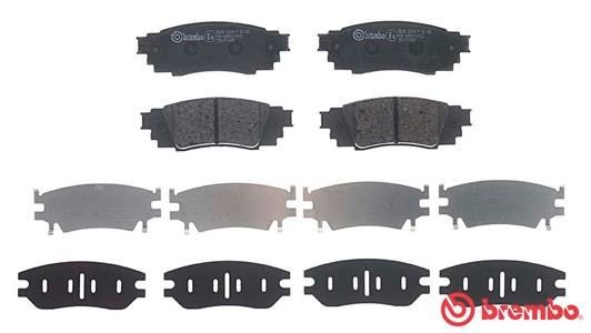 Toyota Camry V70 17-, Lexus RX 15- колодки задние дисковые P83160 BREMBO