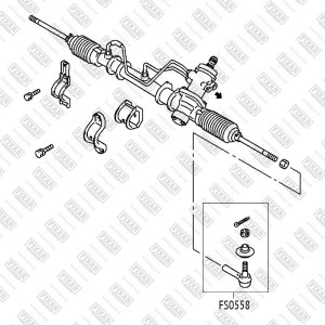 Mitsubishi Lancer 9, Carisma, Colt 98- рулевой наконечник FS0558 FIXAR