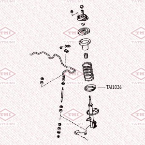 Проставка пружины передняя нижняя TAI1026 TATSUMI