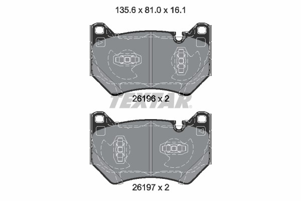 Audi Q5 Колодки тормозные передние 2619601 TEXTAR