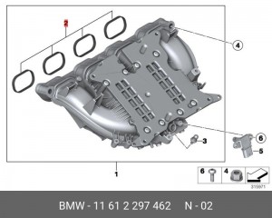 BMW 5 F10 Комплект прокладок впускного коллектора 11 61 2 297 462 BMW