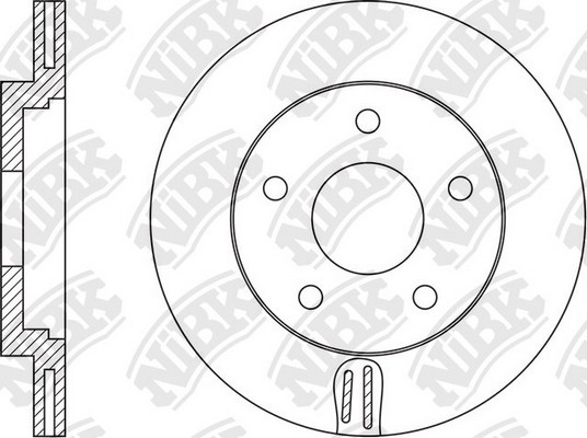 Mazda 3 13- диск тормозной передний RN1564 NIBK