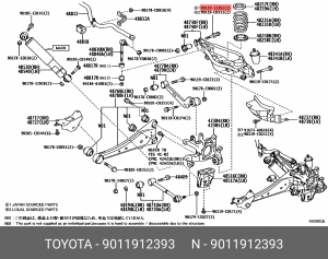Toyota болт 90119-12393 TOYOTA