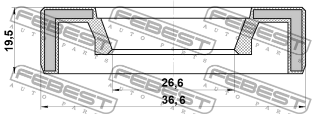 Mazda CX-5, 3 13-, 6 12- 2.0 прокладка Фазорегулятора клапанной крышки 95AAY-28360920X FEBEST