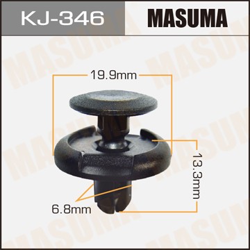 Клипса крепления подкрылка KJ346 MASUMA