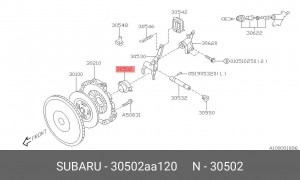 Subaru Forester SG 2.5T подшипник выжимной 30502AA120 SUBARU