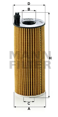 BMW E90/F10 2.0D/2.5D/3.5D фильтр масляный HU6004X MANN FILTER