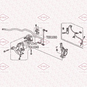 Honda CR-V 06-12- шаровая опора TEA1048 TATSUMI
