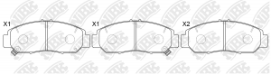 Honda Civic 05-11 12-  FB Седан, Accord VIII 03- колодки тормозные передние PN8465 NIBK