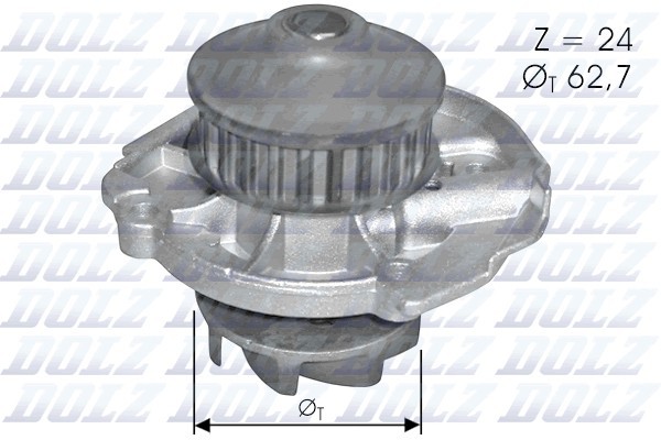 FIAT Palio/Punto/Panda 1.1/1.2 91- помпа водяная S261 DOLZ