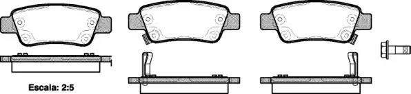 Honda CR-V 07-, CR-V 12- V-2.0 колодка тормозная задняя 129002 REMSA