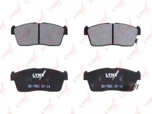 Suzuki Ignis 99-03-, YRV турбо 01-04 гг, BB 05- колодки тормозные передние BD-7551 LYNXAUTO