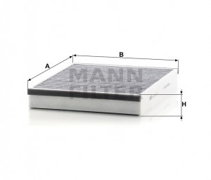 FORD Focus III, C-Max, Grand C-Max 10->, KUGA II фильтр салона угольный CUK25007 MANN FILTER
