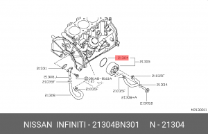 Nissan прокладка теплообменника 21304BN301 NISSAN INFINITI