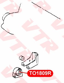 Toyota сайлентблок опоры двигателя TO1809R VTR