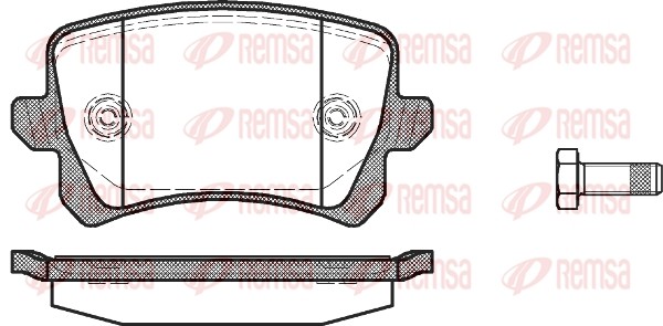 VAG Audi A3/A6/Caddy lll/Golf V/Jetta/Passat 05-/Touran/Tiguan/Skoda Octavia ll  1342_00 REMSA