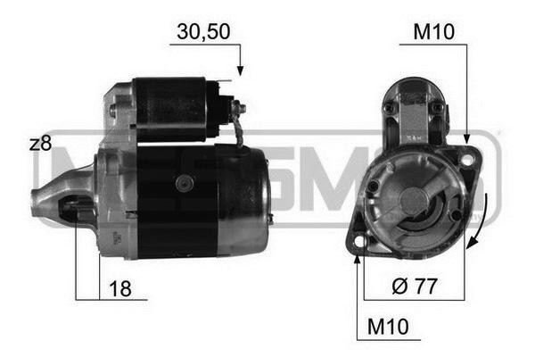 Kia Rio 06-/Verna 06-/Getz 02-08/Accent 02-/Elantra 00-05 1.6б МКПП Стартер в сб 220382 ERA