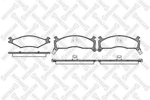 Kia Sportage 93-00 Колодка дискового тормоза перед. 611-002-SX STELLOX