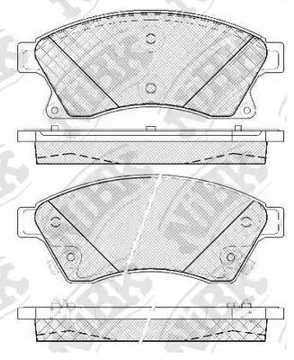 Opel Astra J, Mokka, Zafira C 16" колодки передние дисковые PN0391 NIBK