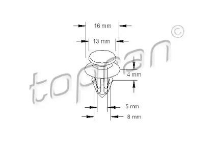 Opel Corsa, Meriva клипса 205 808 HANS PRIES