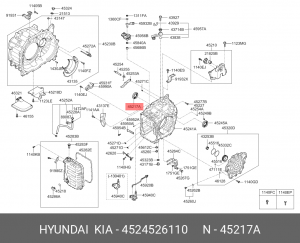 Hyundai Solaris 17- сальник привода правый АКПП 4524526110 HYUNDAI KIA