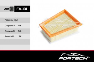 Lada Largus 16кл/Duster, Symbol 16V фильтр воздушный FA101 FORTECH