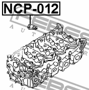 уплотнительное кольцо свечного колодца NCP-012 FEBEST