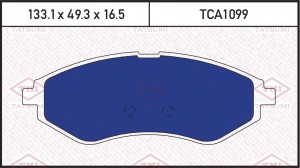 Chevrolet Aveo 04-11Колодки торм. перед TCA1099 TATSUMI