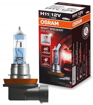 H11 лампа Найт Брейкер Анлимитед 1шт 64211NBU OSRAM