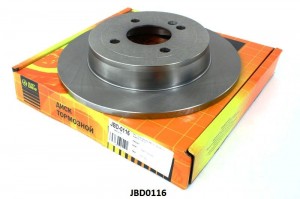 Hyundai Solaris/Rio 12- Диск тормозной задний 262x10(мин2) JBD0116 JUST DRIVE