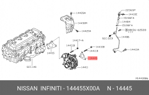 Nissan Navara Прокладка турбины выпускная 144455X00A NISSAN INFINITI
