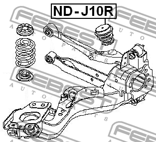 Nissan Qashqai отбойник задней подвески ND-J10R FEBEST