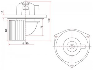 Mitsubishi ASX, Lancer 10, Outlander XL/NEW 12-16 мотор отопителя ST7802A017 SAT