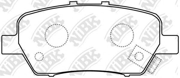Honda Odissey, StepWGN колодки задние дисковые PN8506 NIBK