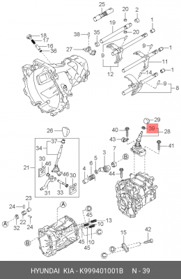 ГАЙКА М8 K999401001B HYUNDAI KIA
